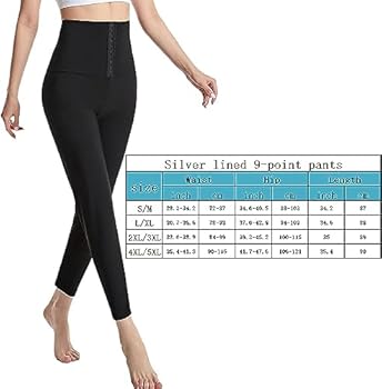 Dames Sweatbroeken For Afslanken Sauna-effect Sportbroeken Hoge Taille Gewichtsverlies Legging For Dames Neopreen Training Slank Hot Yoga Buikcontrole Training (Color : C, Size : 2XL/3XL