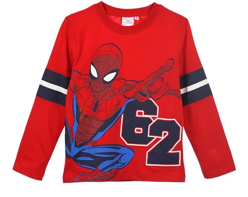 Image of Spiderman, Boys' Long-Sleeved T-Shirt, Red, 3 Years