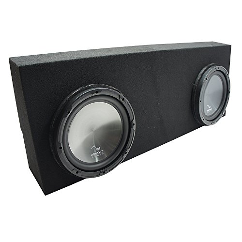 Harmony Audio HA-R124 Compatible with Toyota Tundra Crew Max 07-13 Subwoofer Bundle with Dual 12
