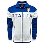 Just 4 Kicks Men's Italy Jacket, White Full Zip Italia Soccer Track Jacket With Zipper Pockets - Image 3
