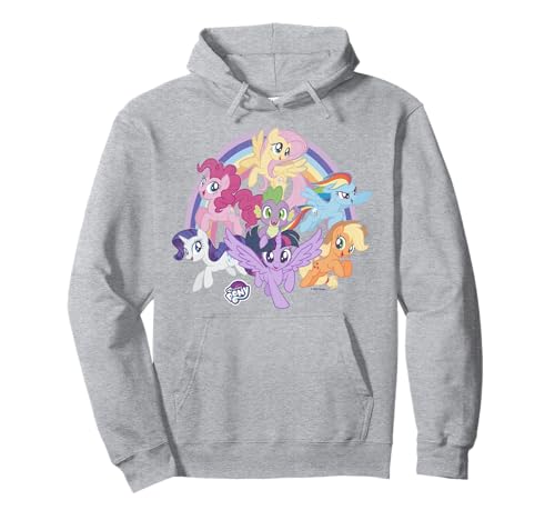 My Little Pony: Friendship Is Magic Rainbow Pony Group Shot Pullover Hoodie