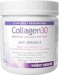 Webber Naturals Collagen30 Anti-Wrinkle Powder, 2,500mg of Bioactive Collagen Peptides Per Serving, 150 Grams, Helps Reduce Deep Wrinkles, Fine Lines & Stimulates Skin Cells