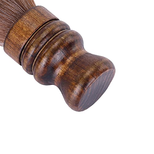An-Self Neck Duster Brush Hair Cutting Brush Barber Salon Brush To Remove Loose Hair Wooden Handle Fiber Bristles For Home Salon Use #TOP6
