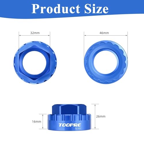Slynxr Bike Crank Removal Tool Chainring Tool Direct Mount Chainring Bolt Tool Centerlock Removal Tool for Shimano M7100/M8100/M9100/M9120 12-Speed Bike Crankset Removal Tool - Thumbnail 2