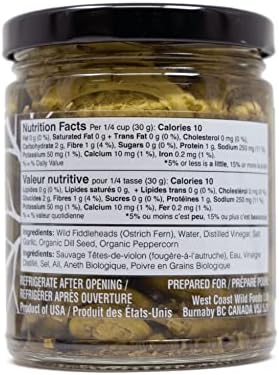 Wild Pickled Fiddleheads (Dill, 250 ml - 8 oz) - 1
