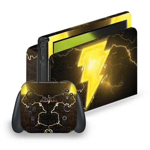 Skin Black Adam pour Nintendo Switch OLED autocollant vinyle de protection console