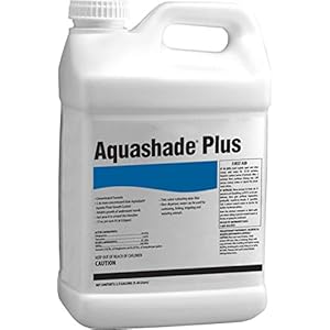 Aquashade Plus Pond Dye 2.5 Gallon Double-Concentrated EPA-Registered Aquatic Plant Growth Control and Algaecide, Long-Lasting Shade, Safe for Fish, Livestock and Irrigation
