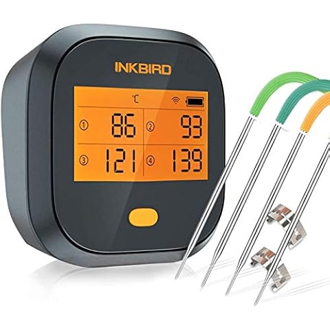 Inkbird IBBQ-4T WiFi BBQ Thermometer Termómetro inalámbrico Recargable con 4 sondas Cover