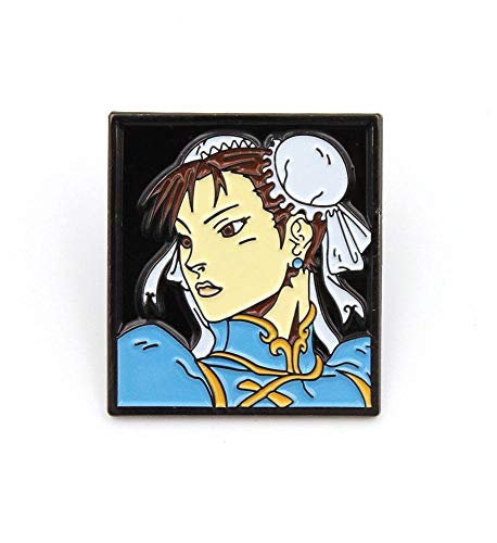 Image of DTR Street Fighter Pin Badge Chun-Li Pins Brooches