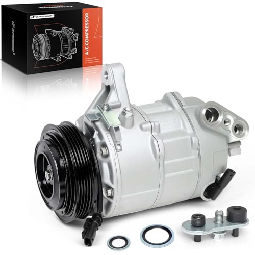 A-Premium A/C Compressor with Clutch Compatible with Chevrolet Silverado 1500 5.3L 2016-2018, GMC Sierra 1500 5.3L 2016-2018 by A-premium - Used condition - CA$209.09
