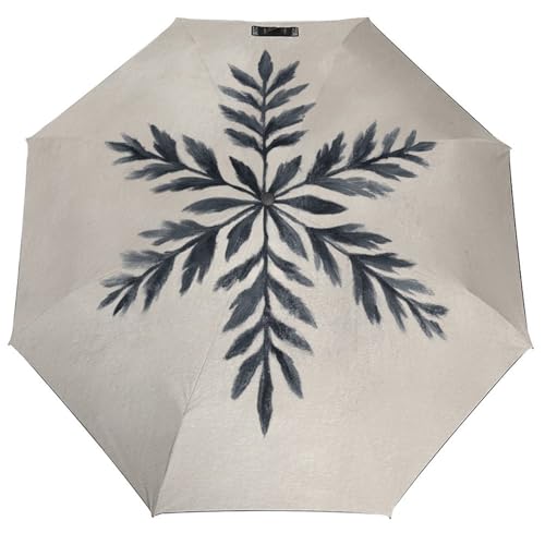 Parapluie pliant 3 plis flocon de neige pour rester au sec dans son sac