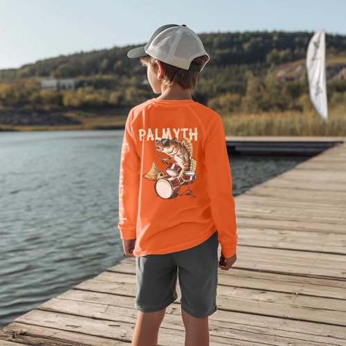 Image of Palmyth Boys Fishing Shirt Long Sleeve UPF 50+ Quick Dry