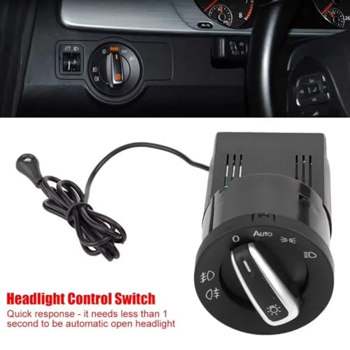 Interruptor de faros automáticos 3BD941531A con sensor de luz compatible con Jetta y Bora 1999-2016 4