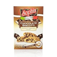 Sophia Biscotti - Chocolate Cantuccini 7oz 12-pack | Gourmet Italian Chocolate Cookies | Bakery Cookies Made in Italy | Biscotti Cookies with Dark Chocolate | Authentic Italian Food Gift