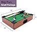 Tabletop Pool, Mini Pool Table & Billiard Set | Small Billiards Game with 16 Resin Balls, 2 Pool Cues, Triangle Rack, & Chalk | Travel-Friendly & Office Desk Games, Bartop, or Home Use & Easy Storage