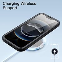 JETech Hülle für iPhone 17e/16e, 360° Schutz, Schwarz | Integrierter Schutzfolie, Kratzschutz, Robust 360-Grad-Ganzkörperschutz – Ansicht 6