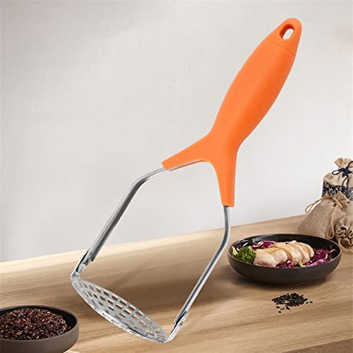 Lijx Manual Potato Masher, Foldable Stainless Steel Potato Masher Kitchen Tool For Food, Bean And Avocado Smasher (Color : Orange) #TOP3