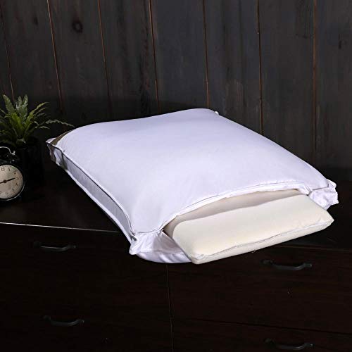 Almohada algodón tamaño king ajustable media firmeza miniatura 3