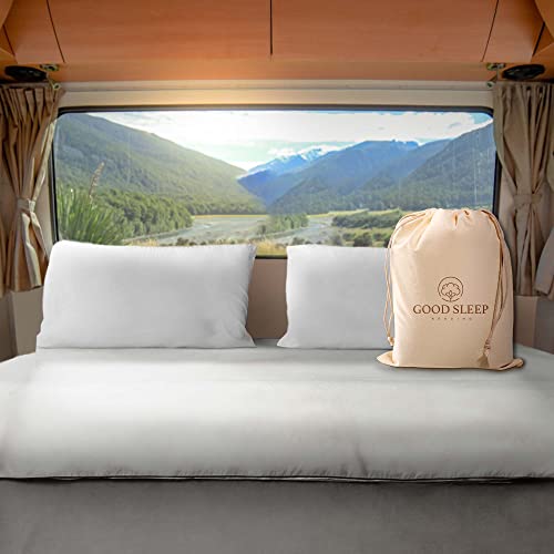 Good Sleep Bedding 600TC Luxurious White RV King Sheets,