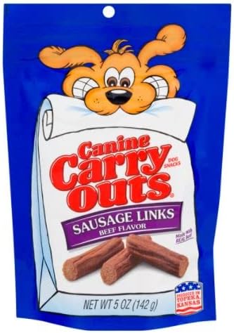 Canine Carry Outs Sausage Links Beef Flavor