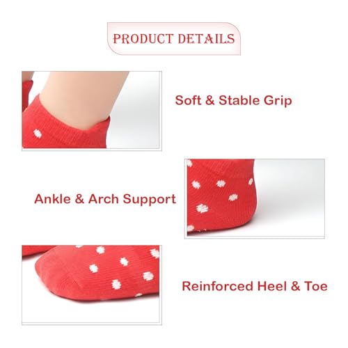 Image of MOMISY Baby Girl Boys children Non Slip Socks Toddlers Infant Warm Cotton Stretch Anti skid Socks-6 Pairs