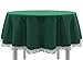 Produktbild EXKLUSIV HEIMTEXTIL Gartentischdecke mit Fransen Tischdecke rund oval eckig Classic 130 cm rund grün
