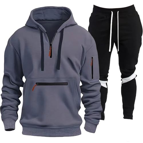 Survêtement homme contre le froid ensemble thermique zippé pour ne plus grelotter chez soi
