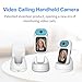 Video Calling Handheld Security Camera Indoor,Nanny Camera Baby Camera Pet Camera,2-Way Video Call 350°Pan Cameras for Home Security,Move Tracking,Alarm Push 1080P 2.8inch Screen,Night Vision