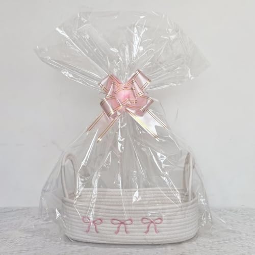 Panier en corde de coton de 35 cm avec beaucoup d'espace pour petits objets