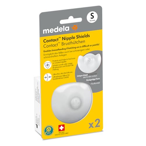 Medela Contact Brusthütchen zum Stillen – 16 mm – Zum Schutz bei wunden oder rissigen Brustwarzen und zur Unterstützung beim Anlegen – BPA-frei – 2er Pack Medela Contact Brusthütchen zum Stillen – 16 mm – Zum Schutz bei wunden oder rissigen Brustwarzen und zur Unterstützung beim Anlegen – BPA-frei – 2er Pack