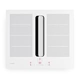 Klarstein ChefFusion Placa de inducción con campana extractora de 60 cm – 4 zonas, 7200 W, 504,3 m³/h, zonas flexibles, recirculación y extracción