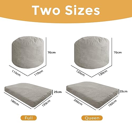 Pouf Sacco Esterno In Nylon. Grande Pouf Sacco Giardino Impermeabile - Foto 6