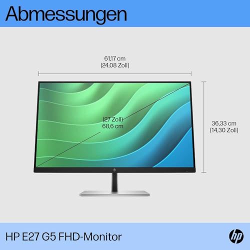 Image of HP E27 G5 IPS FHD 1920x1080 DP /HDMI 250cd - Flat Screen -, W128173075 (DP /HDMI 250cd - Flat Screen - IPS)