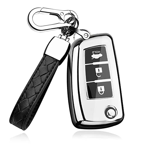 Coque de clé pour Nissan Rogue et Sentra argentée à 3 boutons