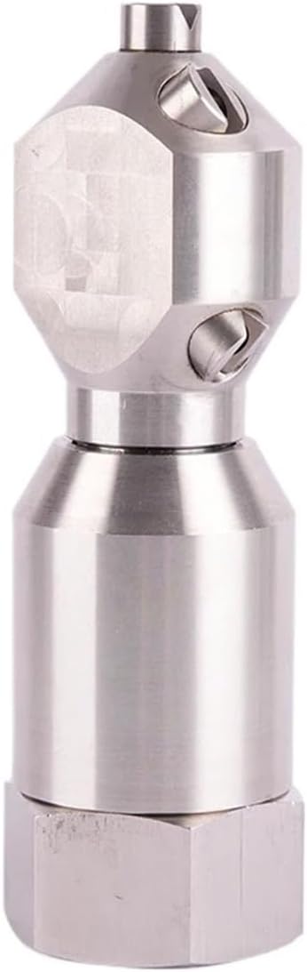 360 Degree Fan-Shaped Stainless Steel High Flow Flushing Nozzle, 40bar, 1 of 2 Inch Female, 3 of 4 Inch Female, 1 Inch Female(1 inch Female)