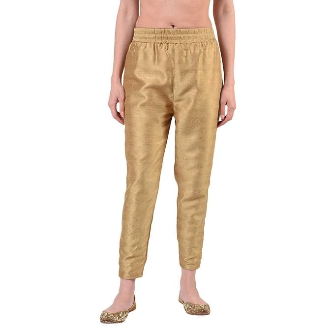 floreos Full Length Silk Pant with Cotton Lining for Women and Girls-picture-47
