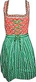 Lekra Country Life Dirndl Irmi 55cm in Orange/Grün - Gr. 42