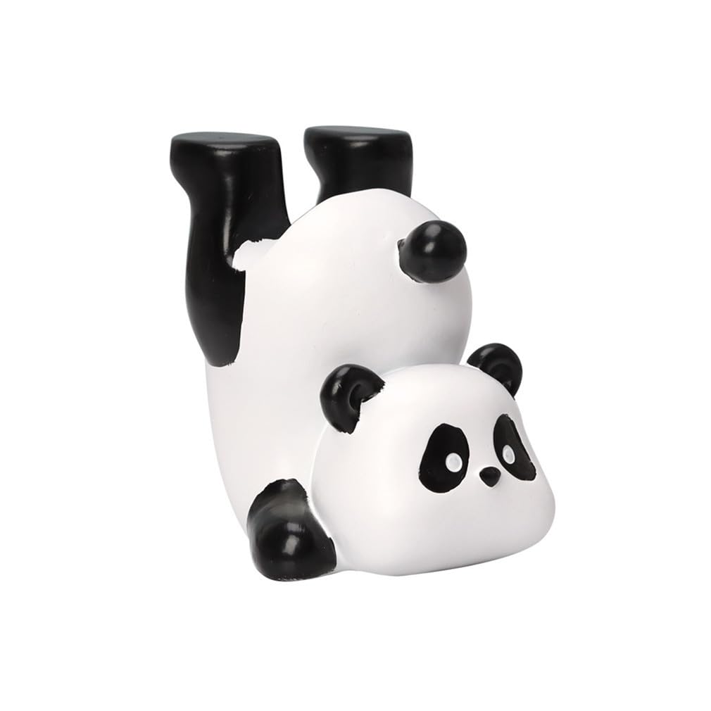 RURUOGUK Cute Panda Eyeglass Holder Glasses Display Stands Resin Spectacle Holder, Home Office Ornaments Desktop Decorations (Panda A)