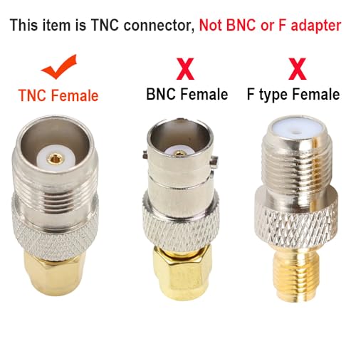 Kit Adaptadores RF Coaxial SMA a TNC, 4 unidades miniatura 3