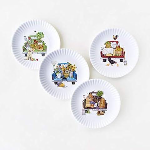 Truck "Paper" 4 Asst, St/4, Plate Melamine 9" Cover