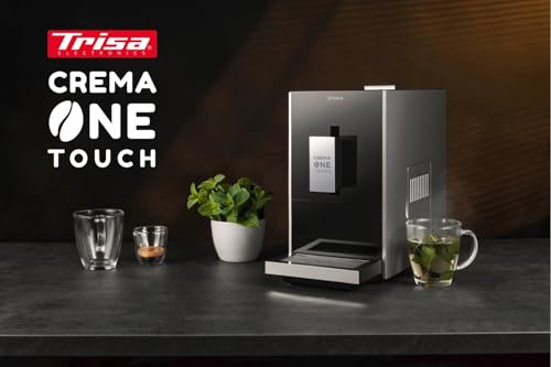 Trisa Crema One Touch Kaffeevollautomat, 19-Bar Druck, 1.2L Wassertank, 130g Bohnenbehälter, Heißwasserfunktion, Einfache Reinigung, Intuitive Bedienung – Bild 5