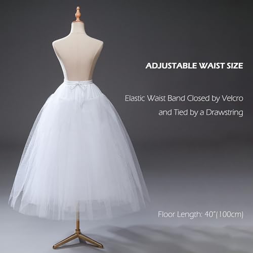 Cezom MPT022 Hoopless Petticoat Crinoline Underskirt Slips thumb #3