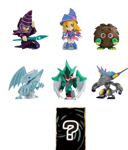 アニメ「遊☆戯☆王」コレクション01【1.ブラック・マジシャン 2.青眼の白龍 3.ブラック・マジシャン・ガール 4.クリボー 5.E・HERO フェザーマン 6.ギャラクティカ・オブリビオン 7.シークレット】7種コンプリートセット