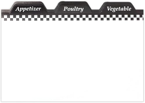 Miniatura 7 de Weatherbee - Tarjetas de recetas de 3 x 5 pulgadas, juego de 24