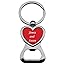 Heart Bottle Opener Red