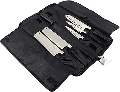 Chef’s Knife Roll Bag, Heavy Duty Oxford Chef Knife Bag, Portable 13 Slots Chef Knife Case, Multi-function Cutlery Knives Pouch Holder Knife Wrap Wallet Tool Roll