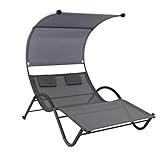 [page_title]-Westerholt 2346 Relax Doppelliege Liege Gartenliege mit Sonnendach