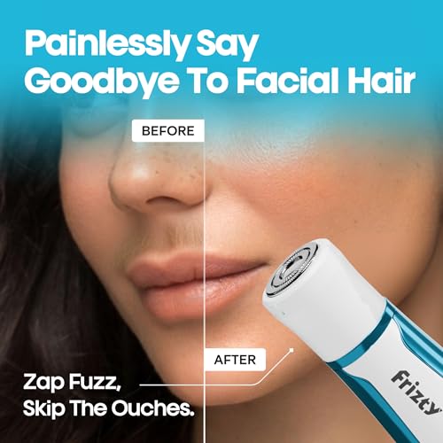 Image of Frizty Bikini Trimmer For Woman | 4 In 1 Rechargeable Face & Body Trimmer For Woman with 4 Heads | Bikini & Body Shaver, Face & Eyebrow, Nose and Ear Trimmer | Blue
