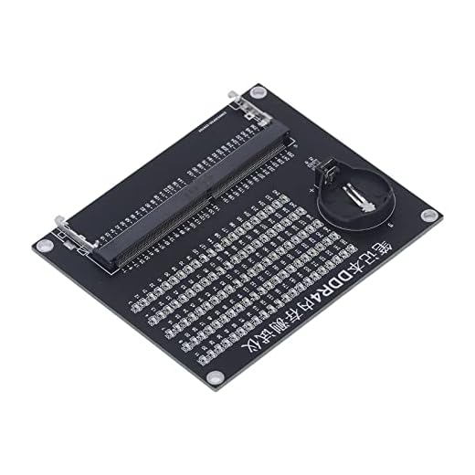 Cartão testador de placa principal, cartão de teste de memória para laptop de tamanho compacto com luz LED para reparo de computador(DDR4)