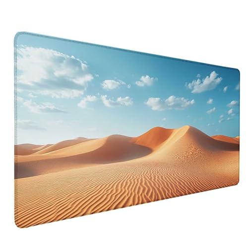 Tapis souris jaune 150x80 cm grand sous main bureau idée cadeau femme